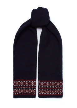 Fashion Jennifer Fairisle Scarf (Ink Navy) Women Scarves|Scarves