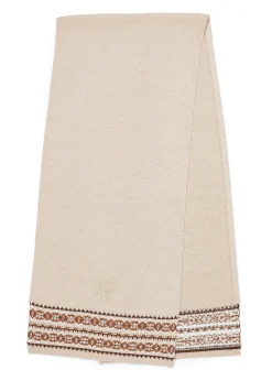 Best Jennifer Fairisle Scarf (Light Camel) Women Scarves|Scarves