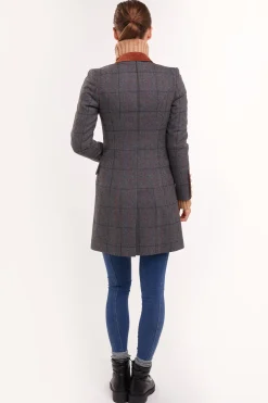 Best Kempton Coat (Mid Blue Check) Women Coats|Tailoring
