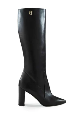 Online Kensington Knee Boot (Black Leather) Women Boots