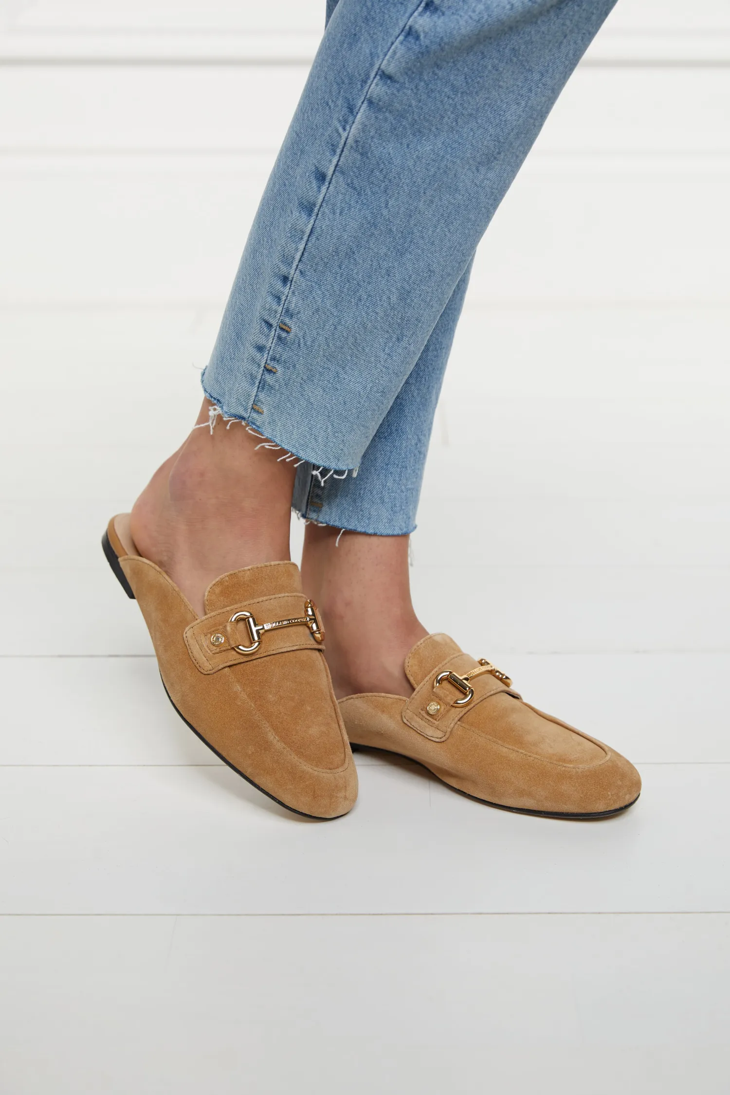 Hot Kingston Horse Bit Loafer (Tan Suede) Women Loafers