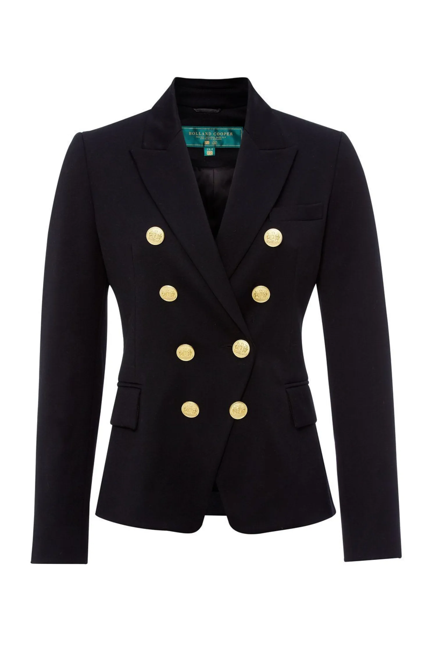 New Knightsbridge Blazer (Black Barathea) Women Court Shoe|Tailoring
