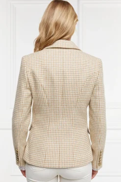 Fashion Knightsbridge Blazer (Camel Puppy Tooth) Women Blazers|Tailoring