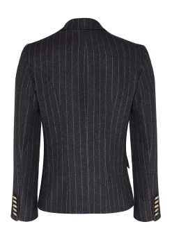 Best Knightsbridge Blazer (Charcoal Pinstripe) Women Blazers|Tailoring