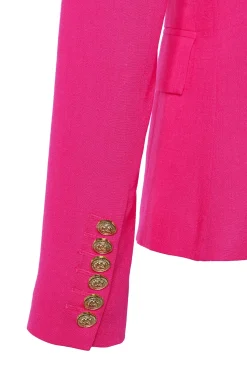 Sale Knightsbridge Blazer (Hot Pink Linen) Women Blazers|Tailoring