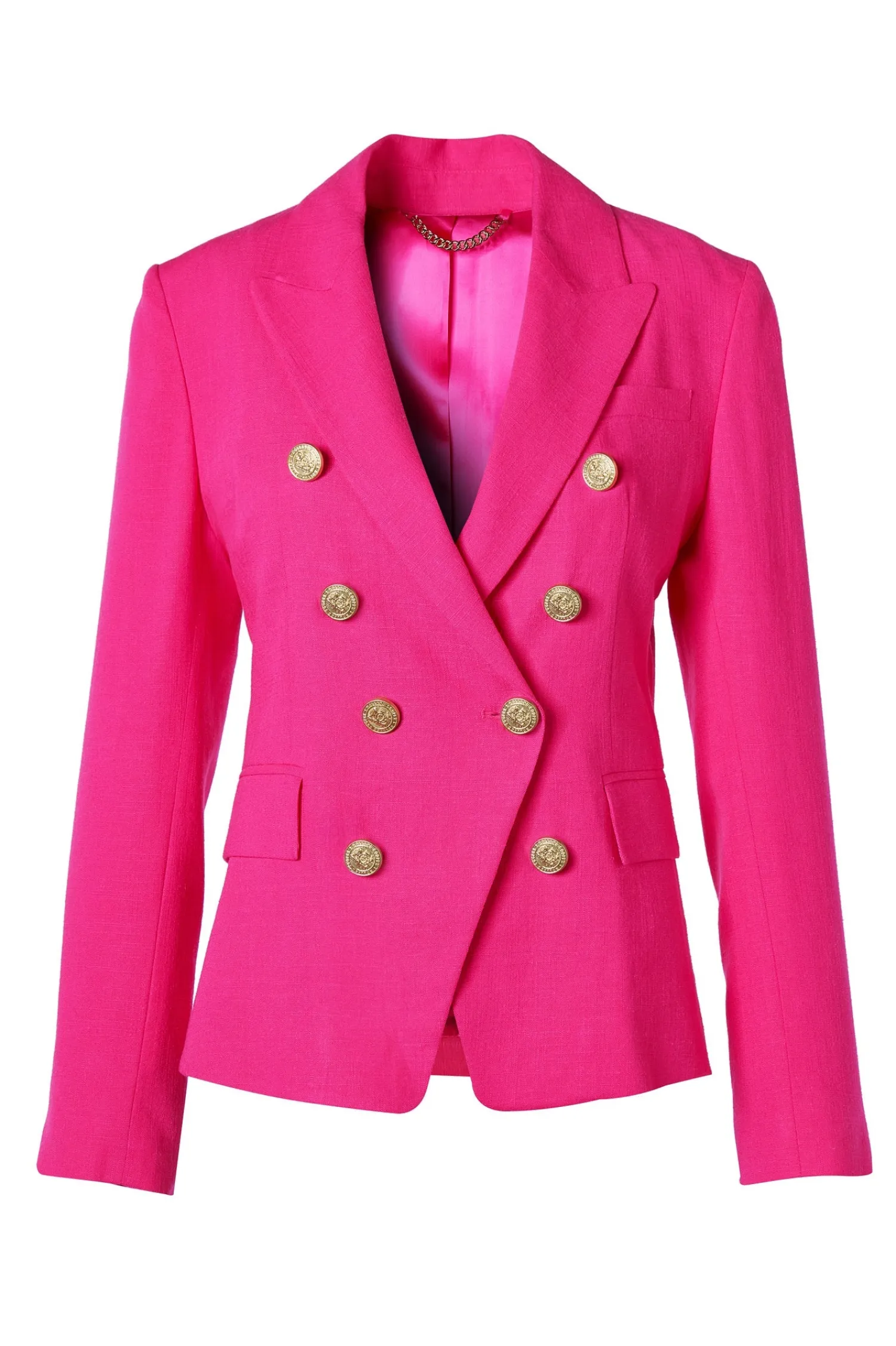 Sale Knightsbridge Blazer (Hot Pink Linen) Women Blazers|Tailoring