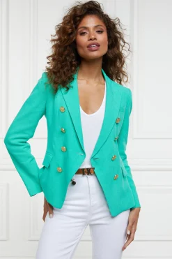 Best Knightsbridge Blazer (Jade Linen) Women Blazers|Tailoring