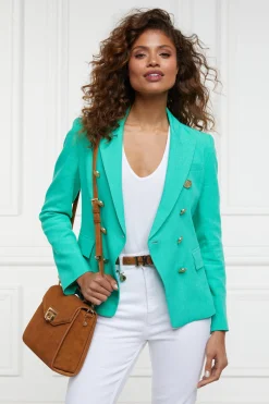 Best Knightsbridge Blazer (Jade Linen) Women Blazers|Tailoring