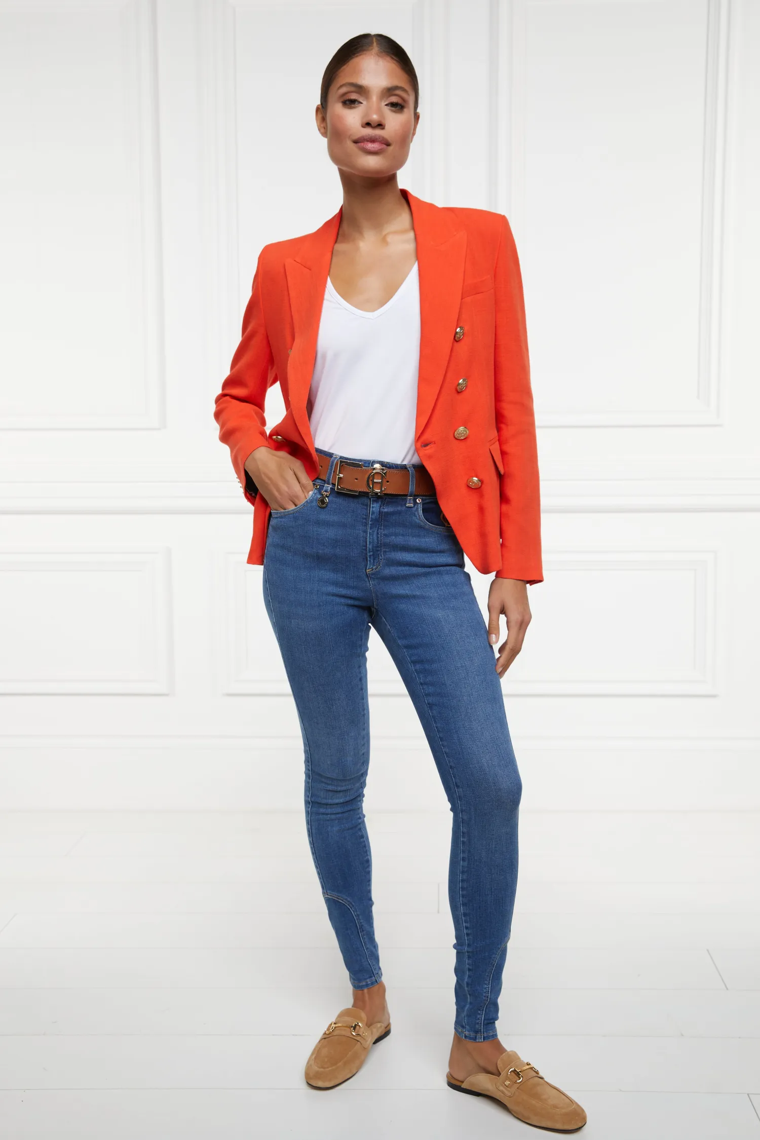 Discount Knightsbridge Blazer (Neroli Linen) Women Tailoring|Blazers