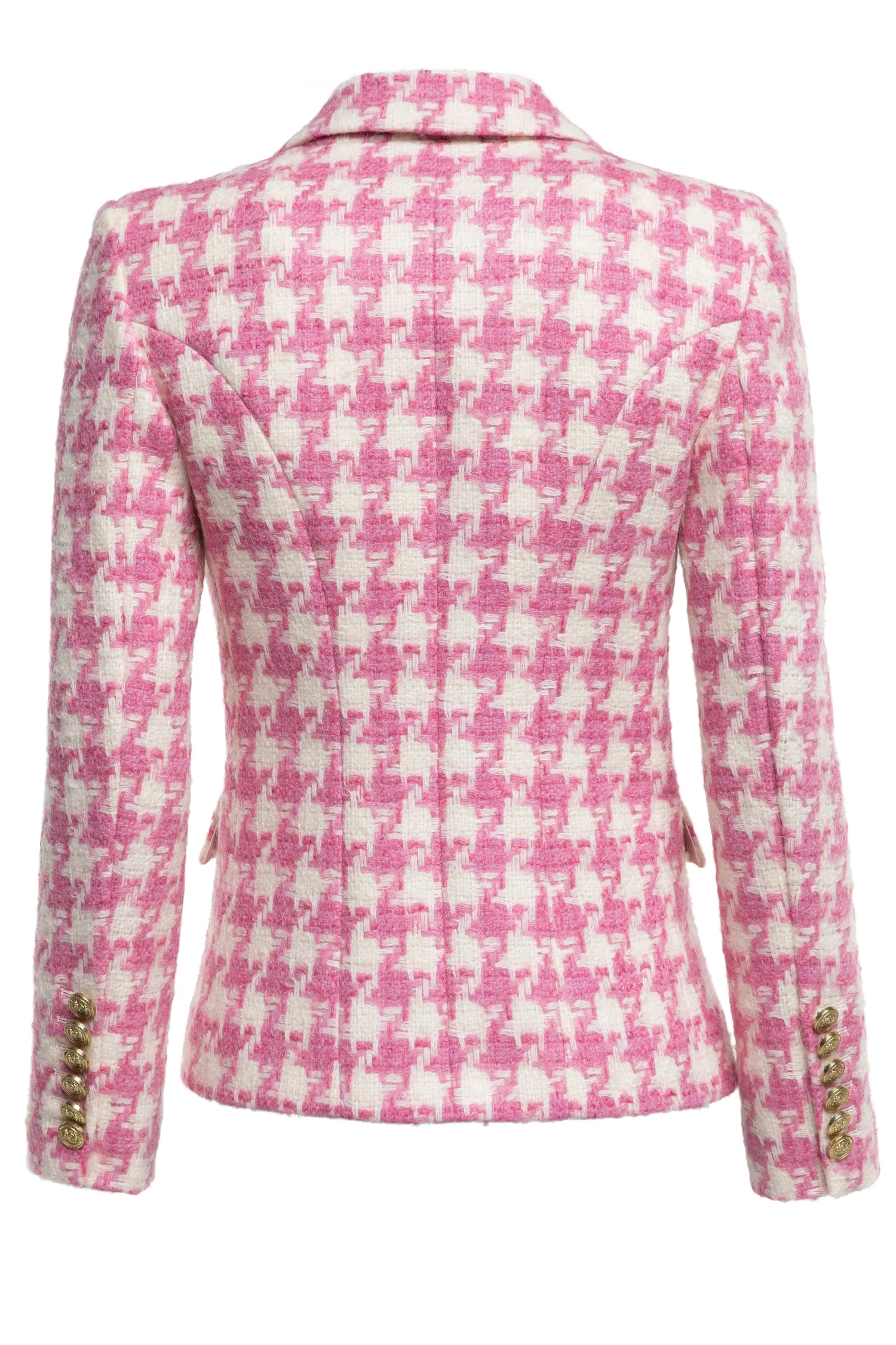 Sale Knightsbridge Blazer (Pink Large Scale Houndstooth) Women Blazers|Tailoring