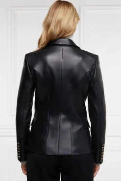 Best Knightsbridge Blazer (Valencia Leather Black) Women Blazers