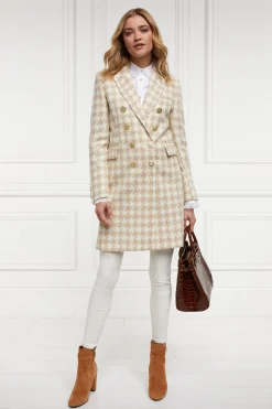 Discount Knightsbridge Coat (Camel Houndstooth) Women Coats|Tailoring