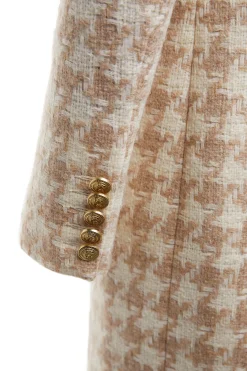 Discount Knightsbridge Coat (Camel Houndstooth) Women Coats|Tailoring