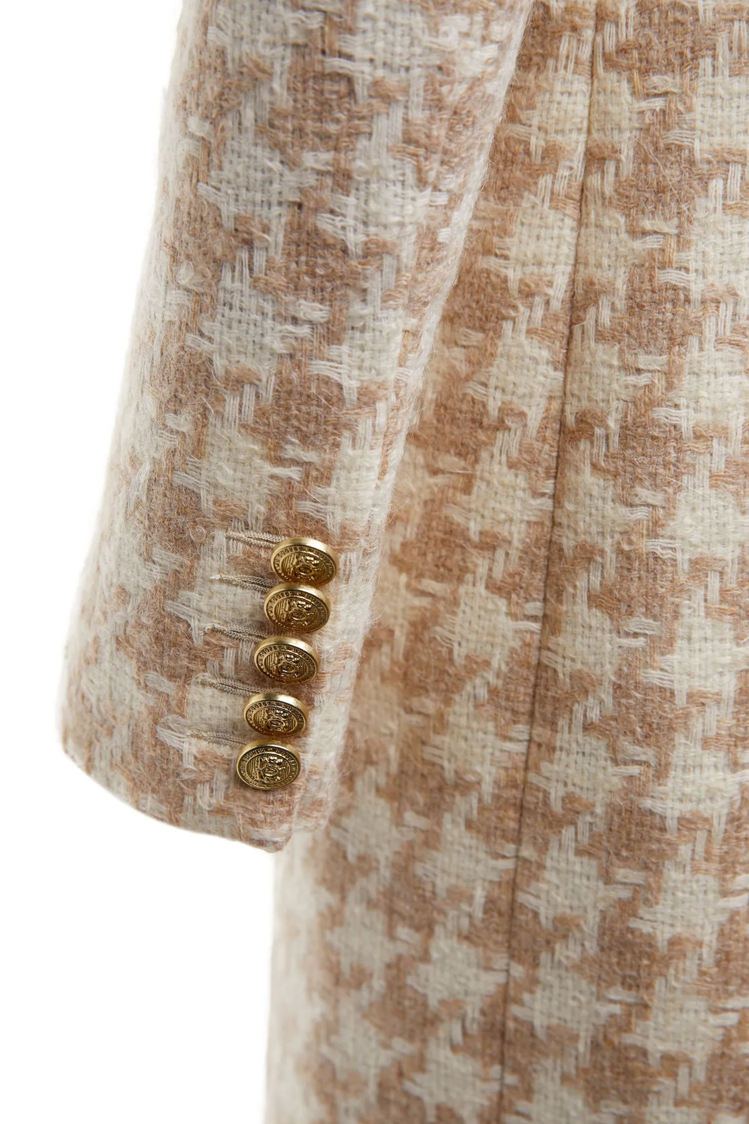 Discount Knightsbridge Coat (Camel Houndstooth) Women Coats|Tailoring