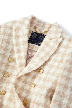 Discount Knightsbridge Coat (Camel Houndstooth) Women Coats|Tailoring