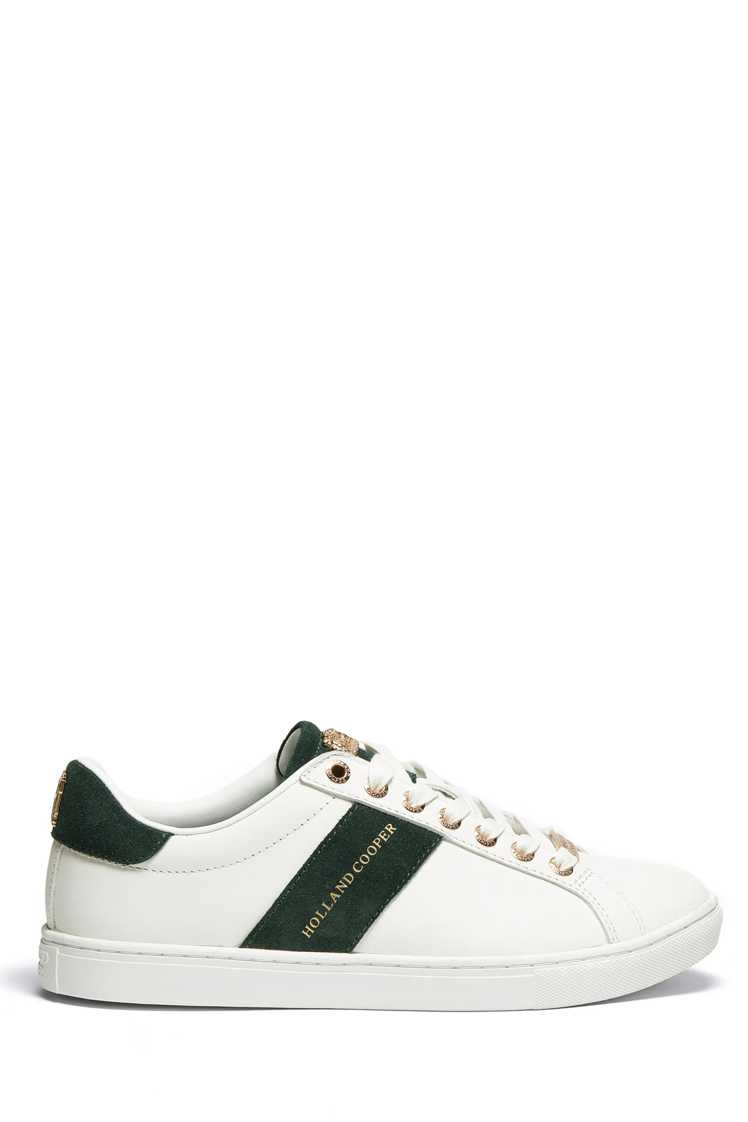 Online Knightsbridge Court Trainer (White Racing Green) Women Trainers