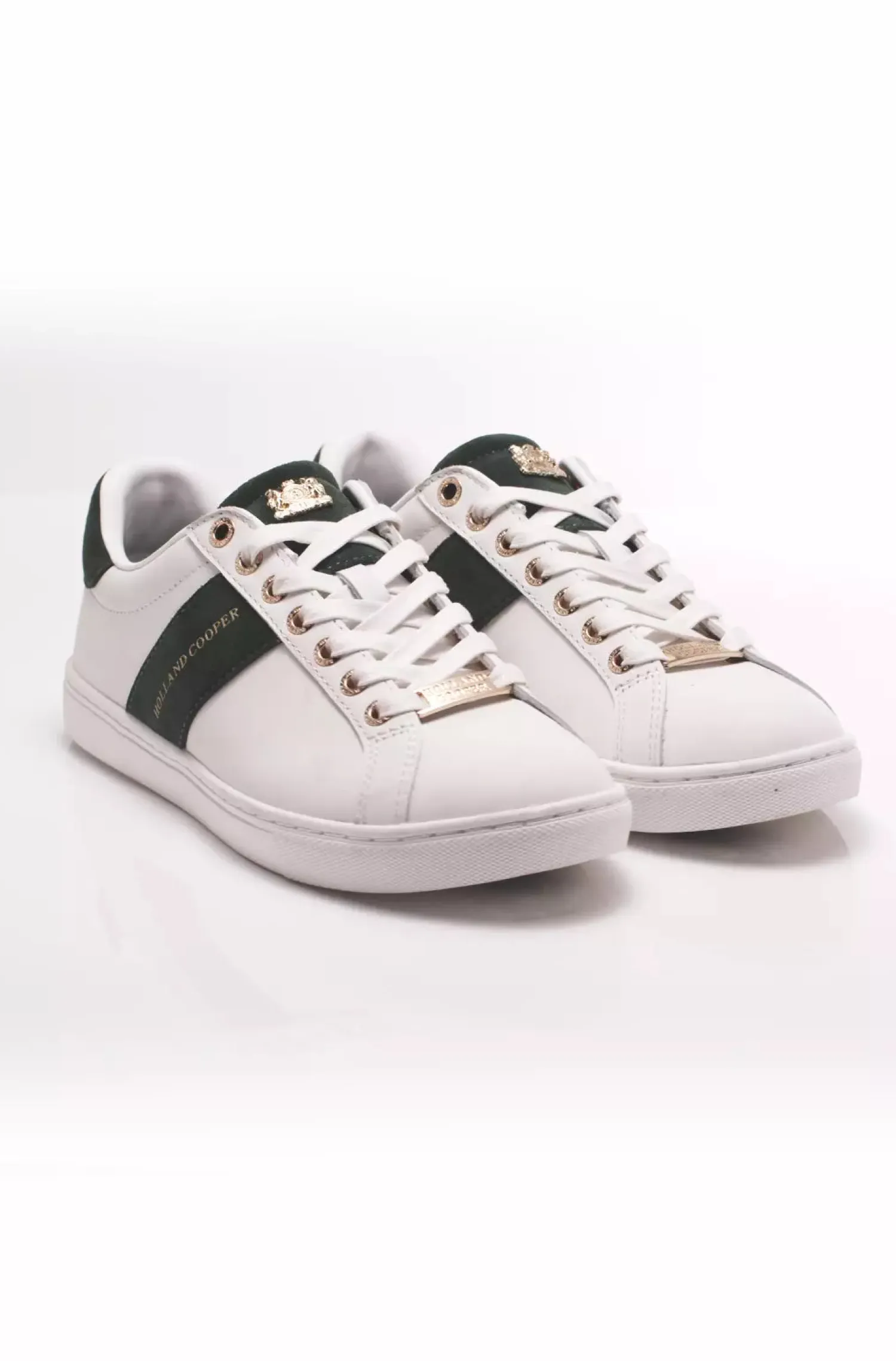 Online Knightsbridge Court Trainer (White Racing Green) Women Trainers
