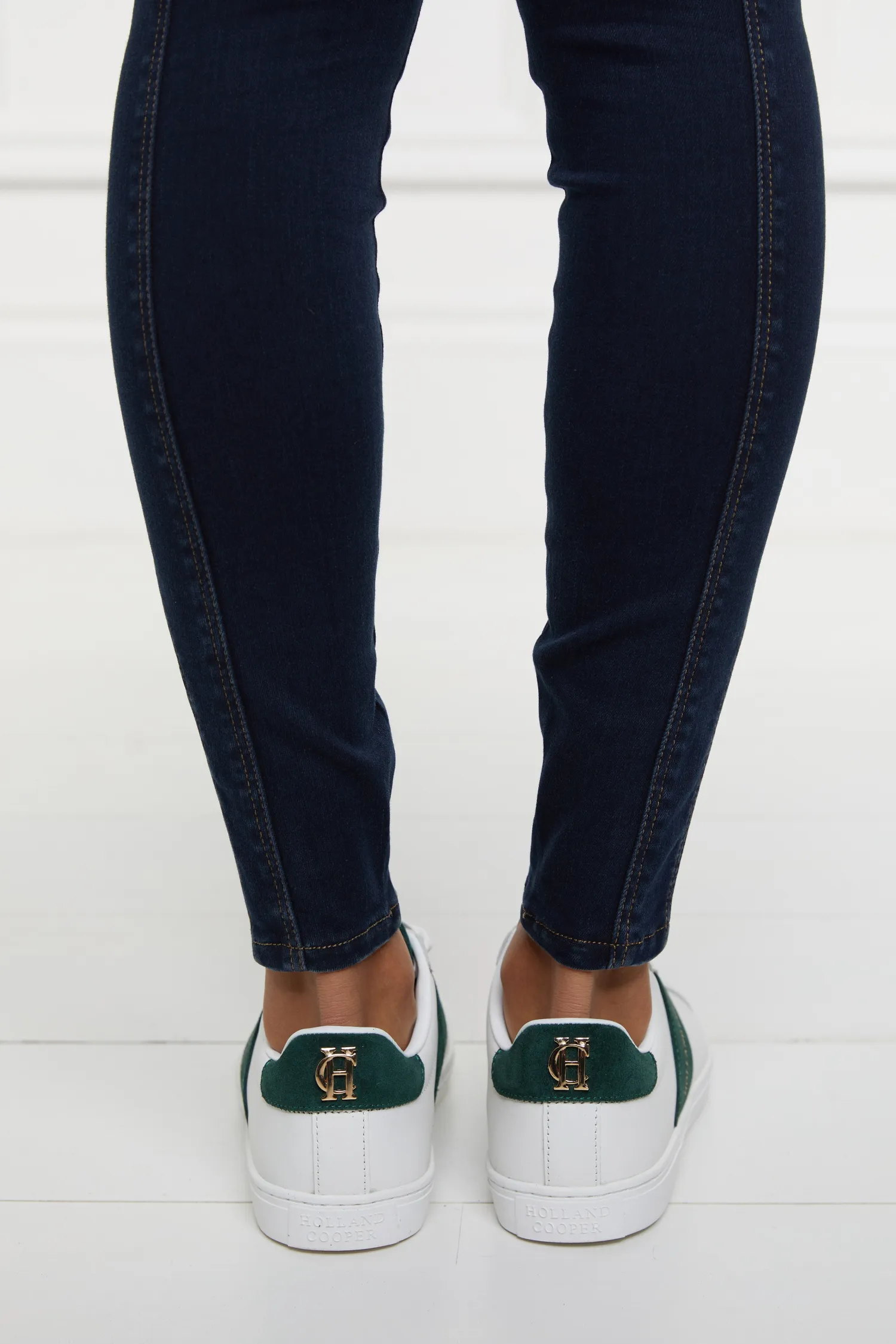Online Knightsbridge Court Trainer (White Racing Green) Women Trainers