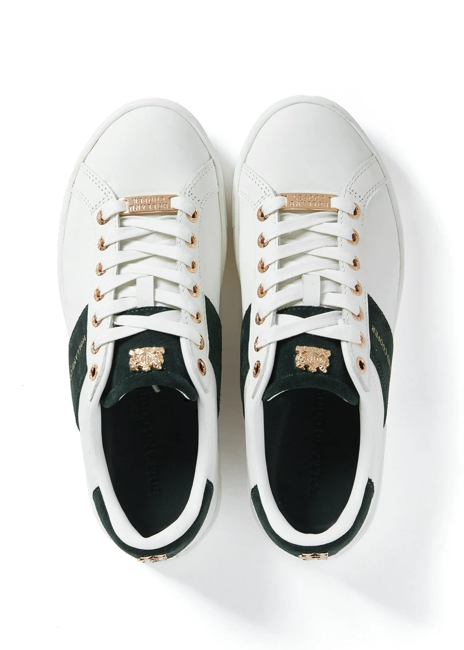 Online Knightsbridge Court Trainer (White Racing Green) Women Trainers