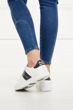Fashion Knightsbridge Court Trainer (Black Croc) Women Trainers
