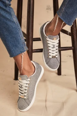 Outlet Knightsbridge Crystal Trainer (Silver Crystal) Women Trainers