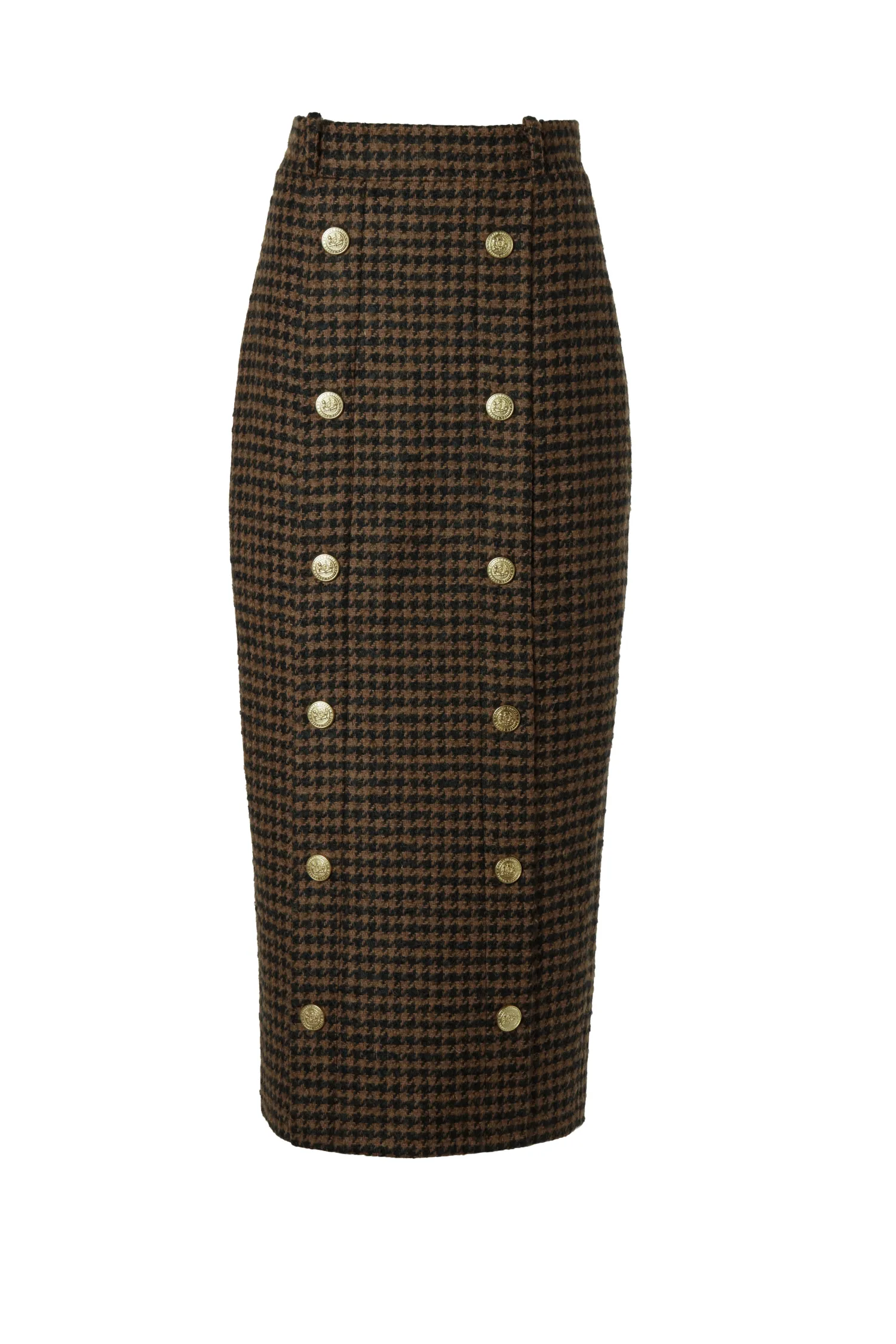 Best Knightsbridge Maxi Skirt (Chocolate Houndstooth) Women Skirts|Tailoring