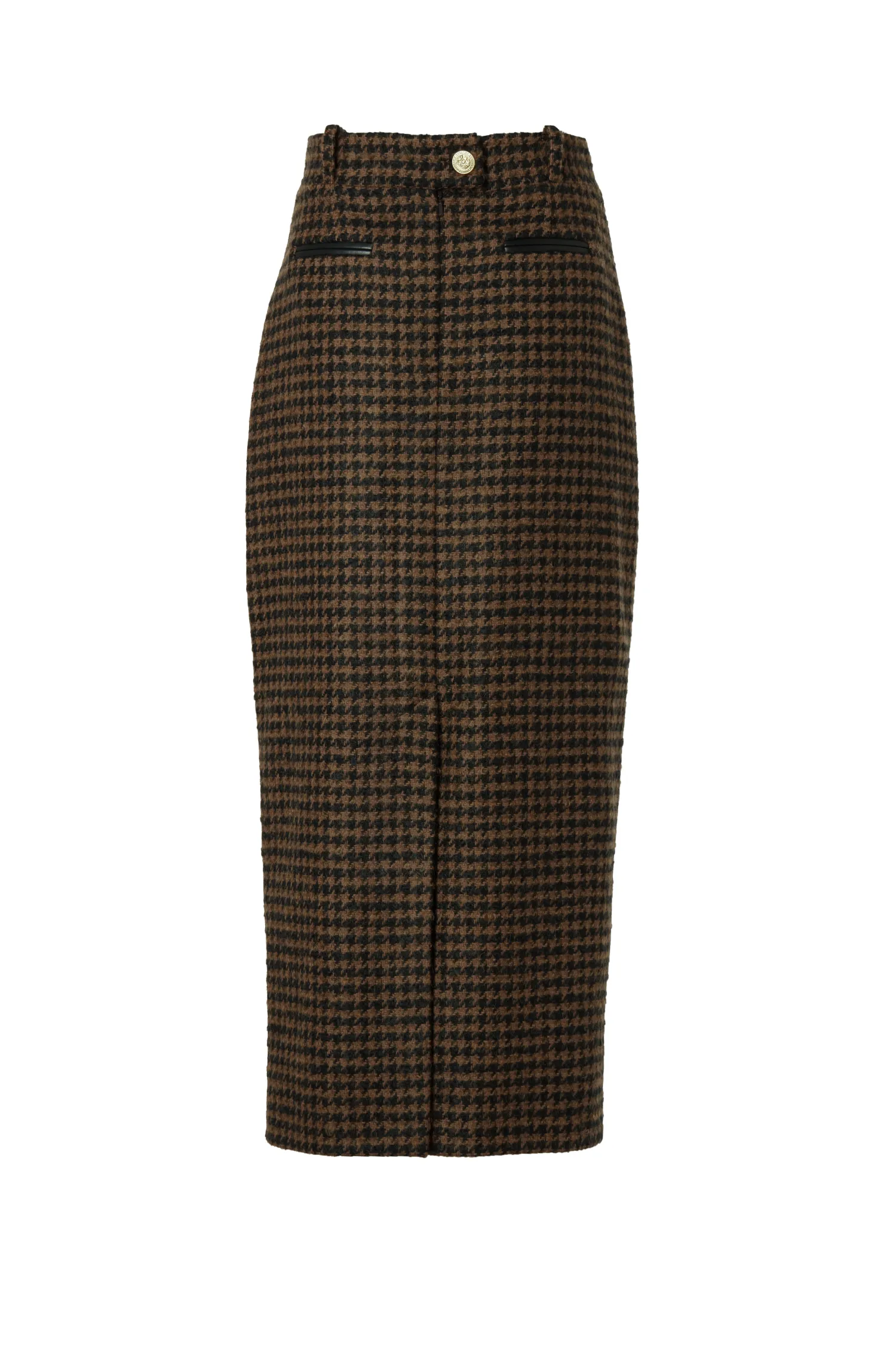 Best Knightsbridge Maxi Skirt (Chocolate Houndstooth) Women Skirts|Tailoring