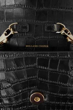 Outlet Knightsbridge Phone Pouch (Black Croc) Women Crossbody Bags|Clutch Bags