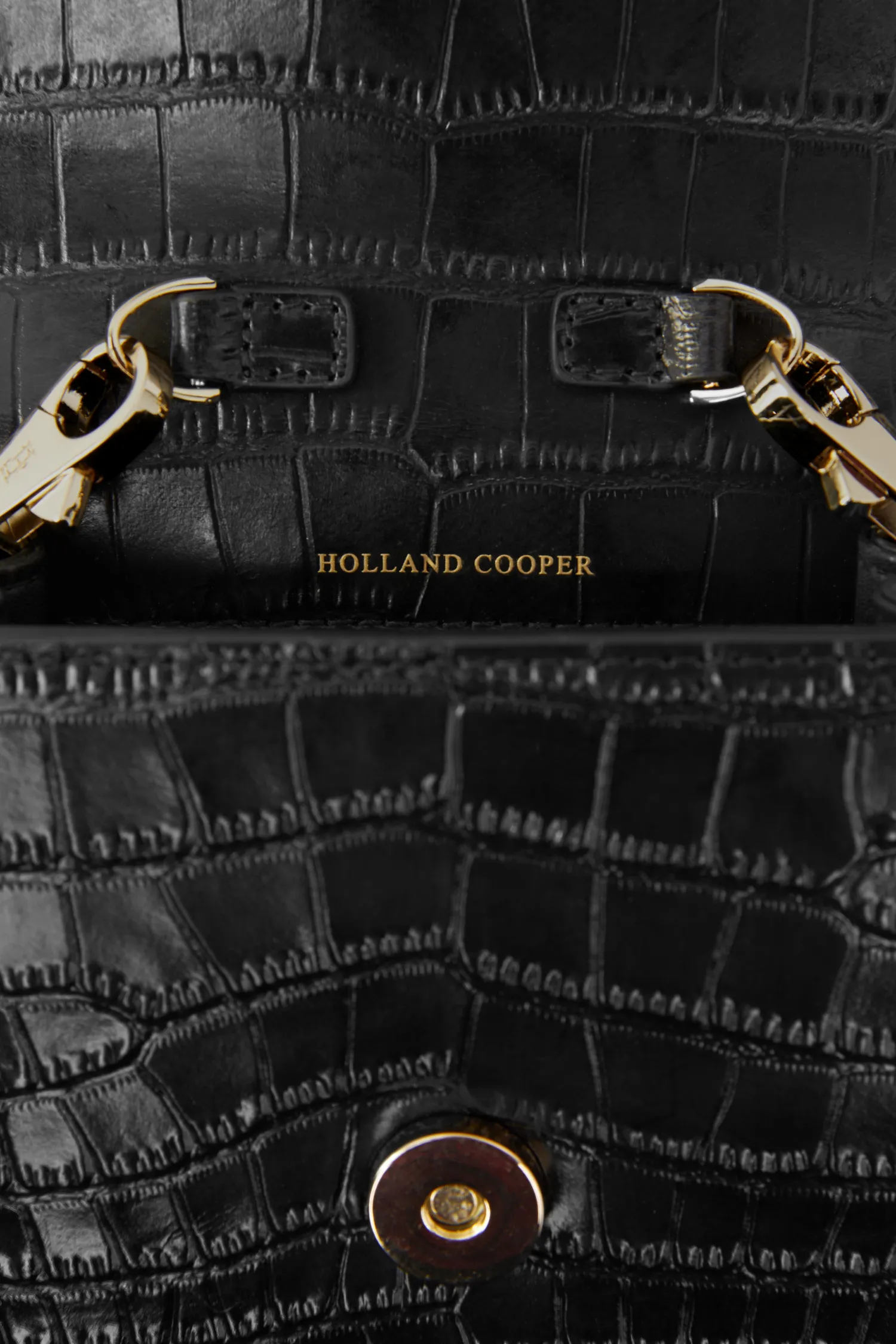 Outlet Knightsbridge Phone Pouch (Black Croc) Women Crossbody Bags|Clutch Bags