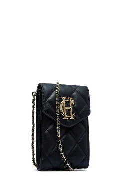 Online Knightsbridge Phone Pouch (Black Quilted) Women Crossbody Bags|Clutch Bags