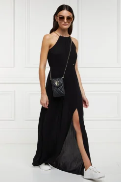 Online Knightsbridge Phone Pouch (Black Quilted) Women Crossbody Bags|Clutch Bags