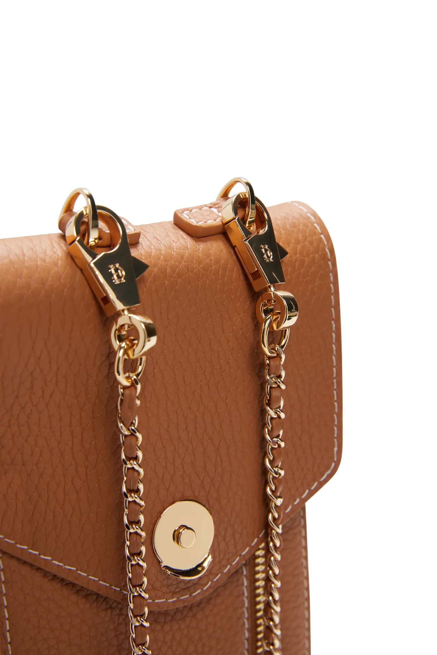 Fashion Knightsbridge Phone Pouch (Tan Gold) Women Crossbody Bags|Clutch Bags
