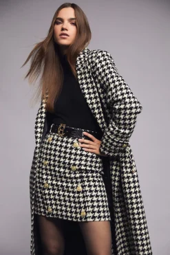 Discount Knightsbridge Skirt (Large Scale Houndstooth) Women Skirts|Tailoring