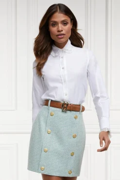 Online Knightsbridge Skirt (Teal Houndstooth) Women Skirts|Tailoring