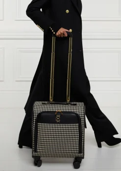 Online Knightsbridge Small Suitcase (Ecru Houndstooth) Women Holdalls & Suitcases|Travel Bags