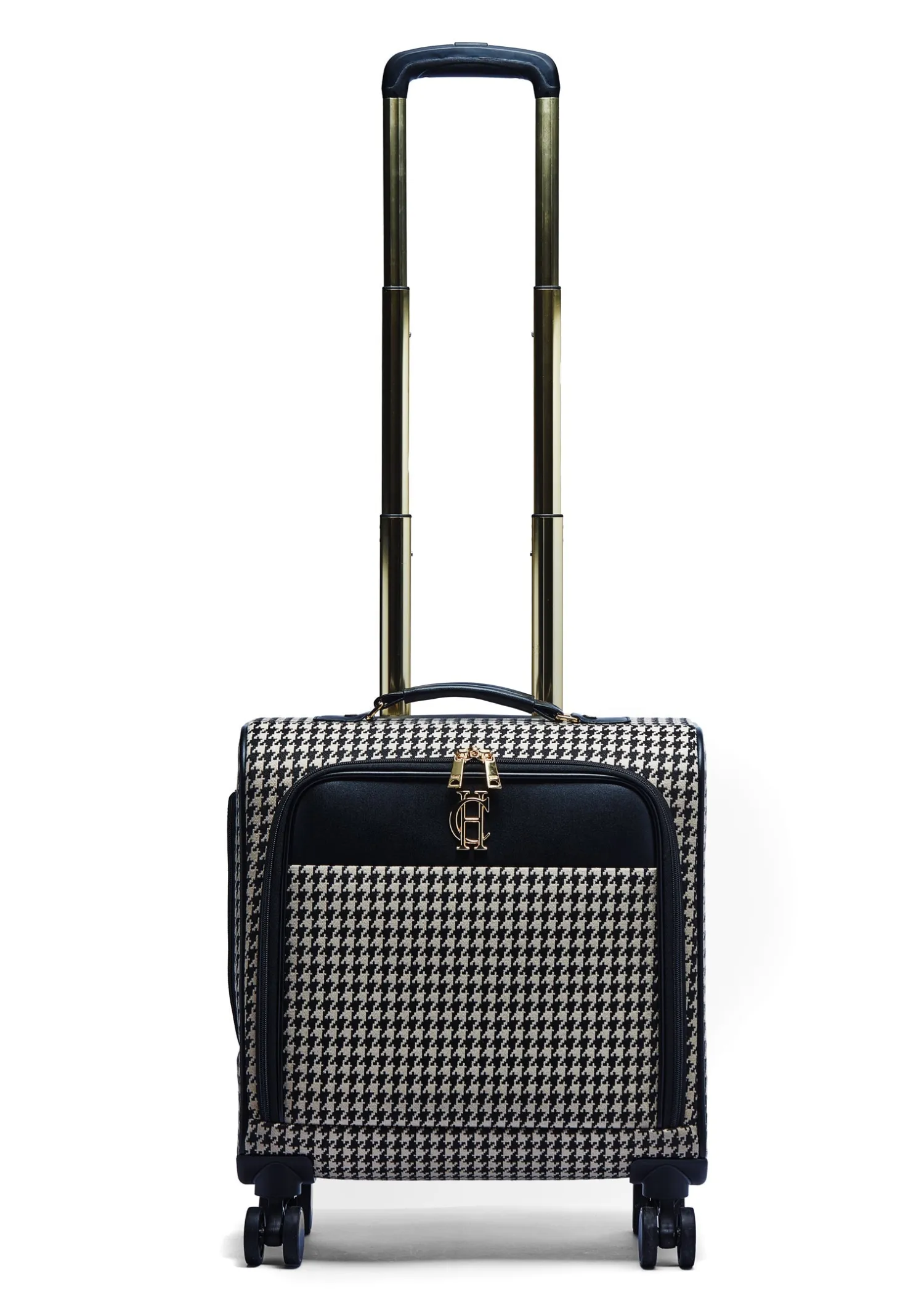 Online Knightsbridge Small Suitcase (Ecru Houndstooth) Women Holdalls & Suitcases|Travel Bags