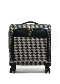 Online Knightsbridge Small Suitcase (Ecru Houndstooth) Women Holdalls & Suitcases|Travel Bags