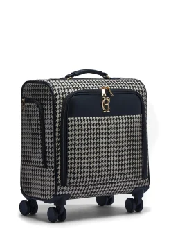 Online Knightsbridge Small Suitcase (Ecru Houndstooth) Women Holdalls & Suitcases|Travel Bags