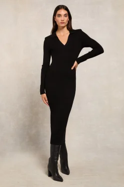 Online Knitted Shirt Dress Women Dresses