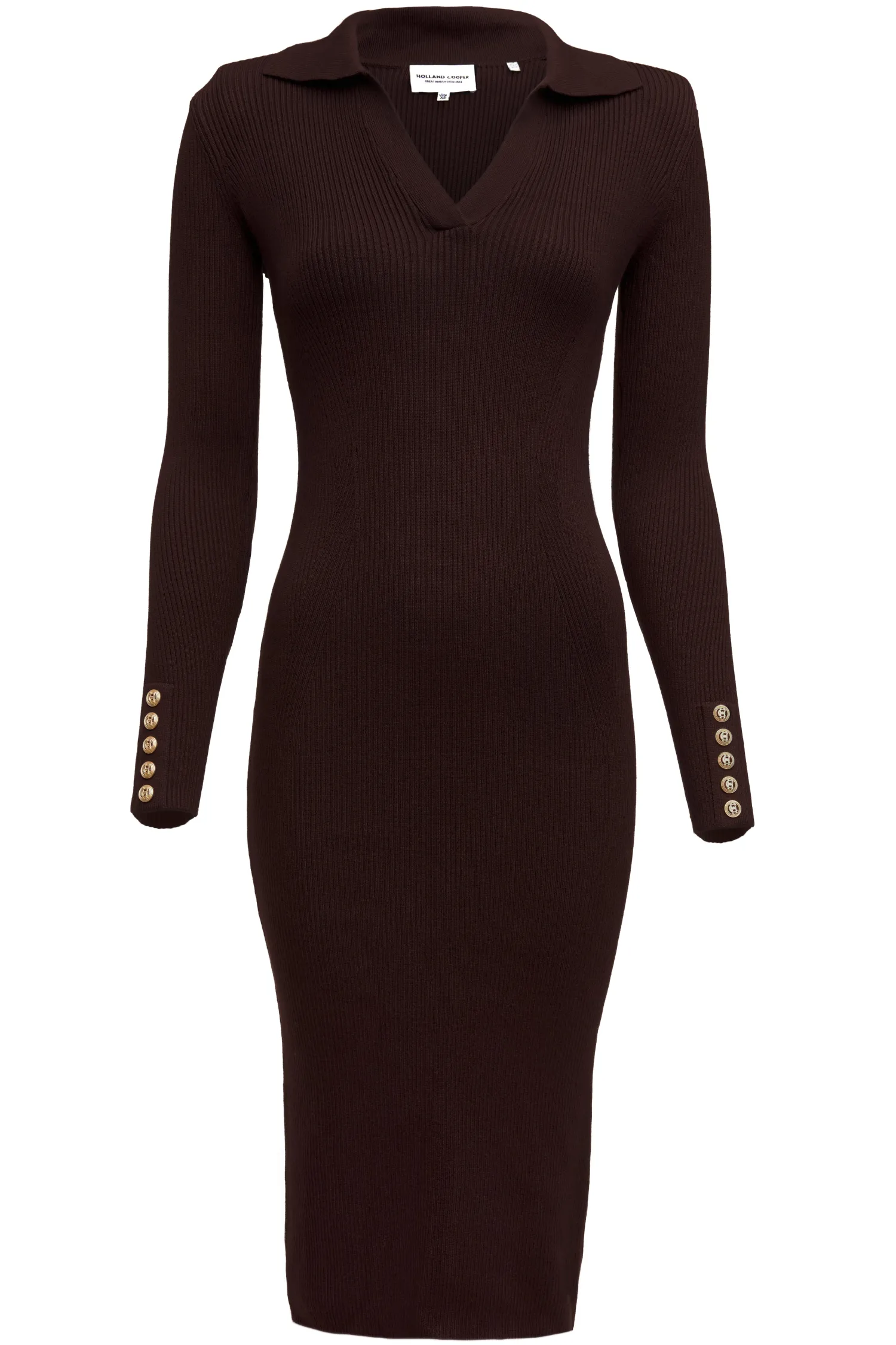 Outlet Knitted Shirt Dress Women Dresses