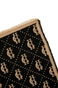 Hot Lightweight Monogram Scarf (Tan Black) Women Scarves|Scarves