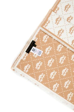 New Lightweight Monogram Scarf (Camel Cream) Women Blanket|Blanket
