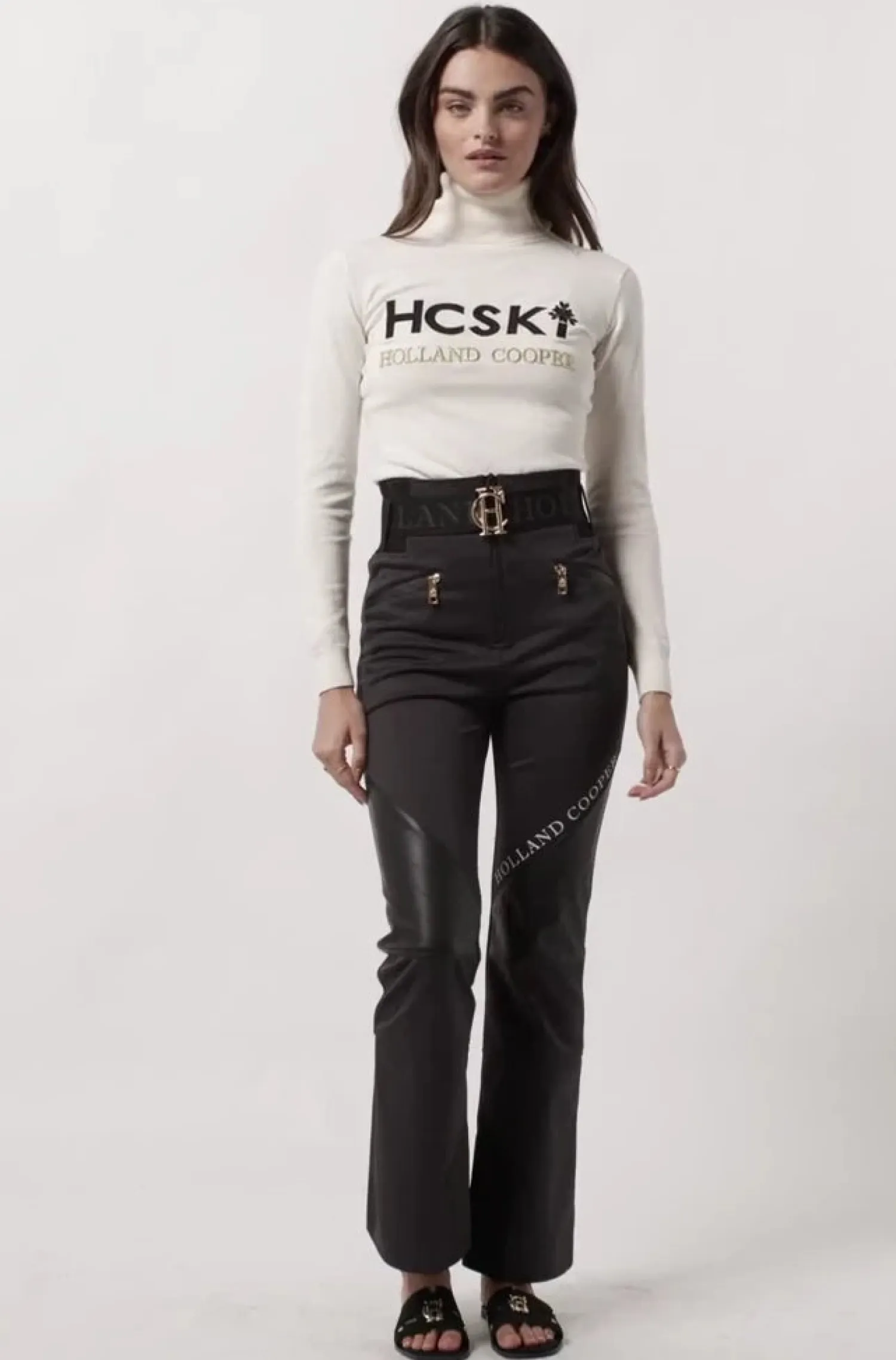 Hot Logo Ski Knit (Winter White) Women Knitwear|Knitwear And Thermals