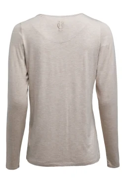 Discount Long Sleeve V-Neck Tee Women Tees|Tops