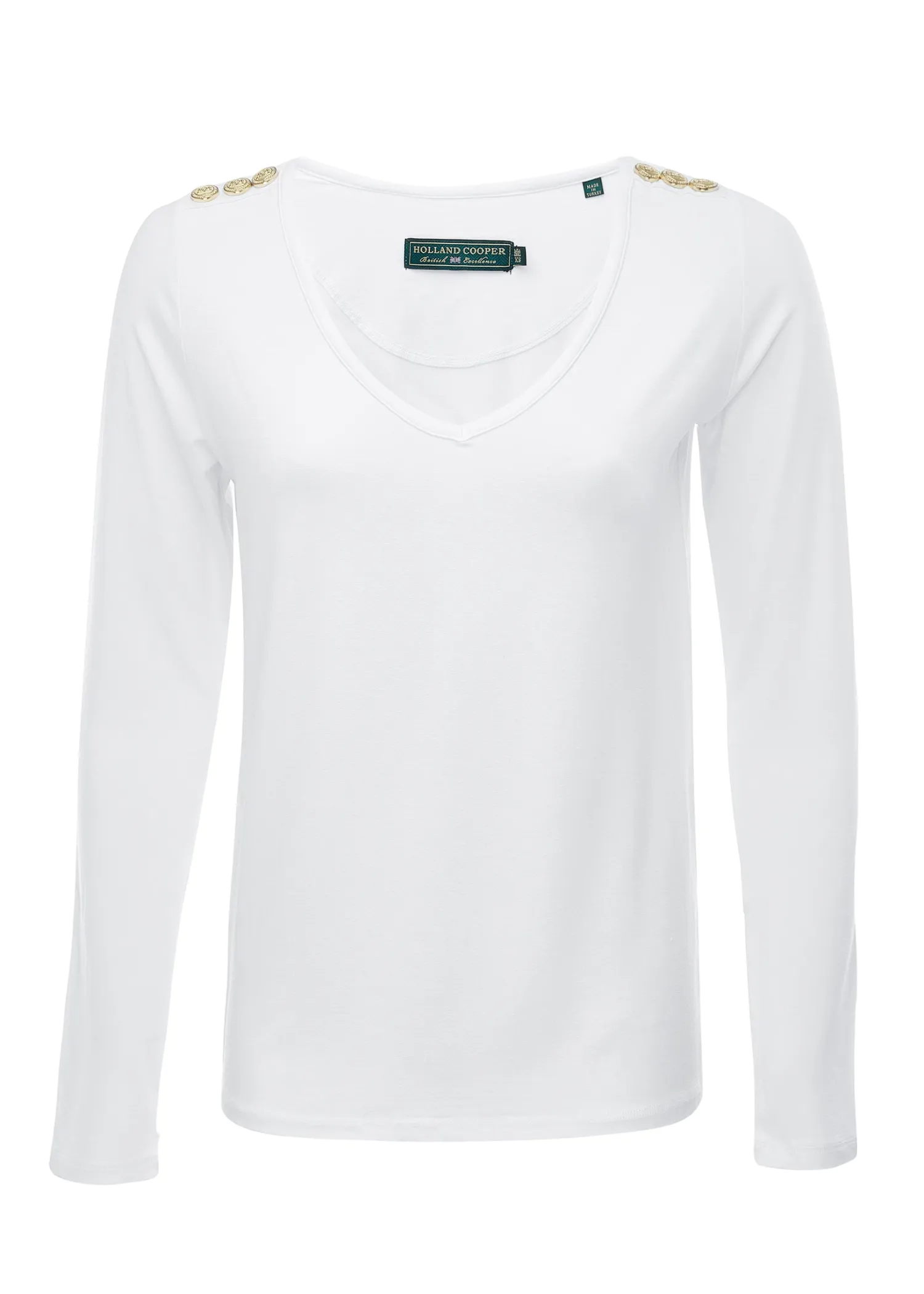 New Long Sleeve V-Neck Tee Women Tees|Tops
