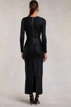 Online Lottie Bandage Dress (Black Foil) Women Dresses