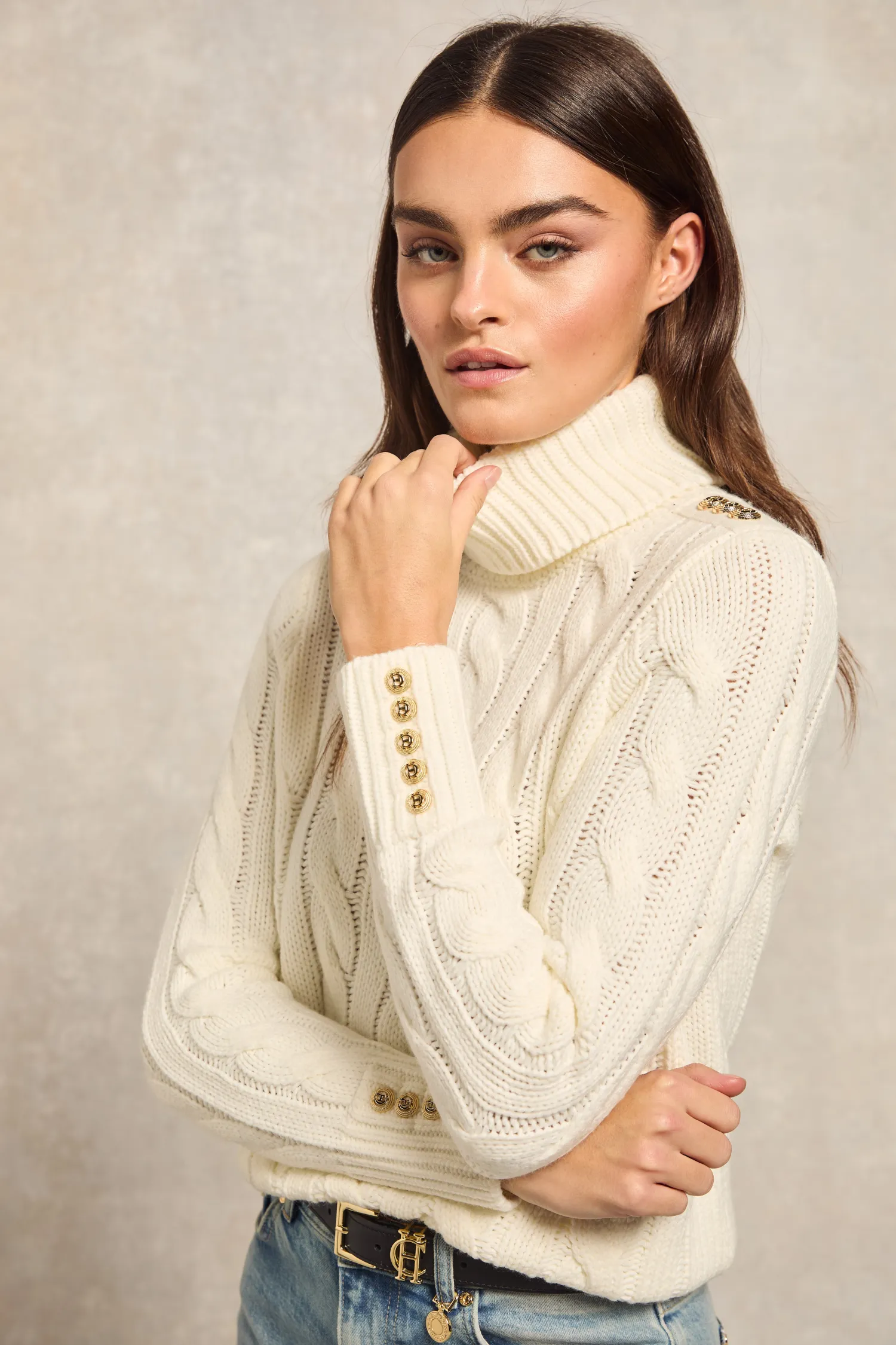 Outlet Lucia Roll Neck Knit Women Knitwear