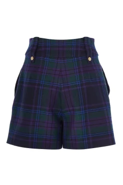 New Luxe Tailored Short (Heather Tartan) Women Shorts|Tailoring