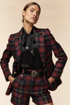 Outlet Luxe Tailored Short (Logan Tartan) Women Shorts|Tailoring