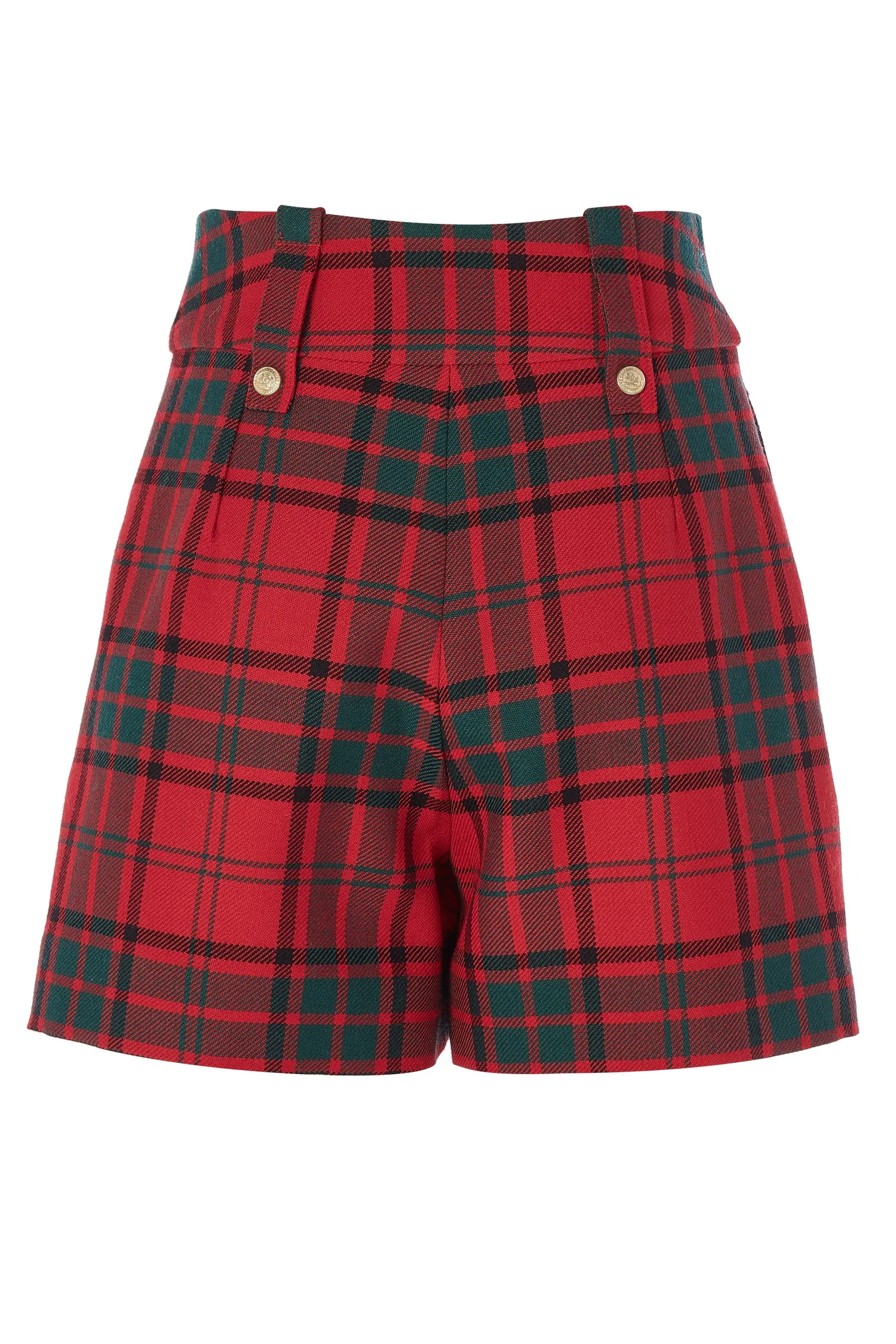 Fashion Luxe Tailored Short (Red Tartan) Women Shorts|Tailoring
